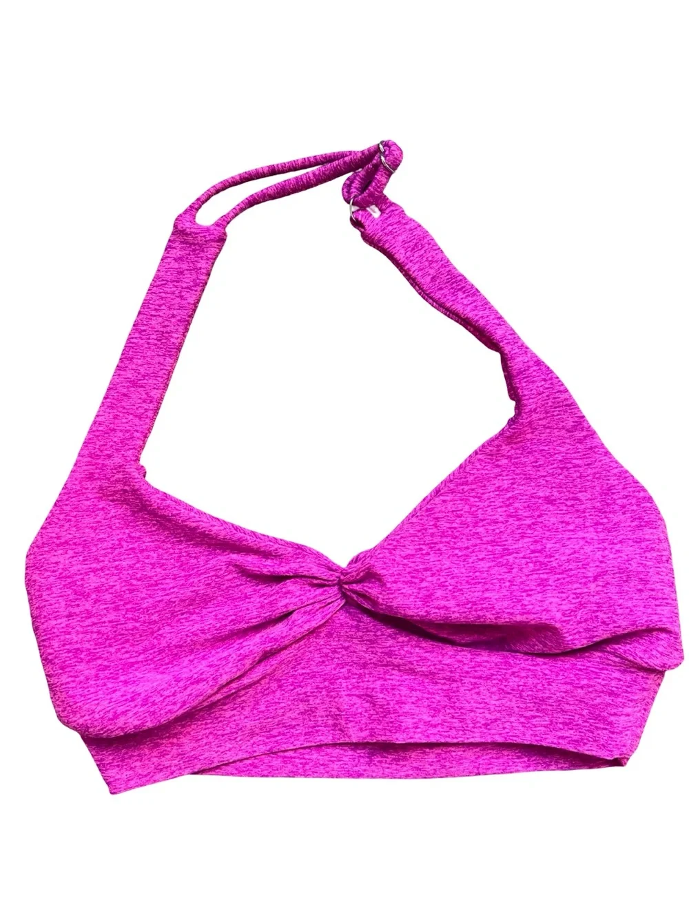 Bombshell Sportswear Backless Sports Bra Neon Pink Sorbet